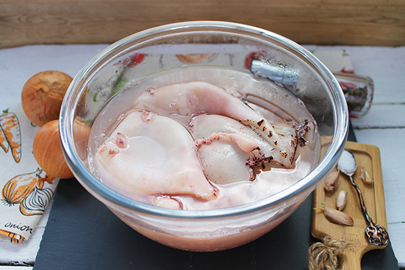 жареные кальмары на сковороде фото 2